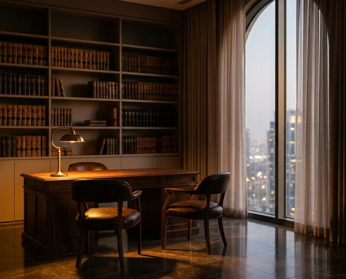 Private partner's study and discreet meeting room